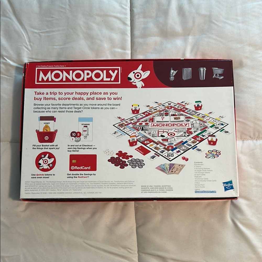Hasbro Board Game - Monopoly - Target Edition - Picture 2 of 4